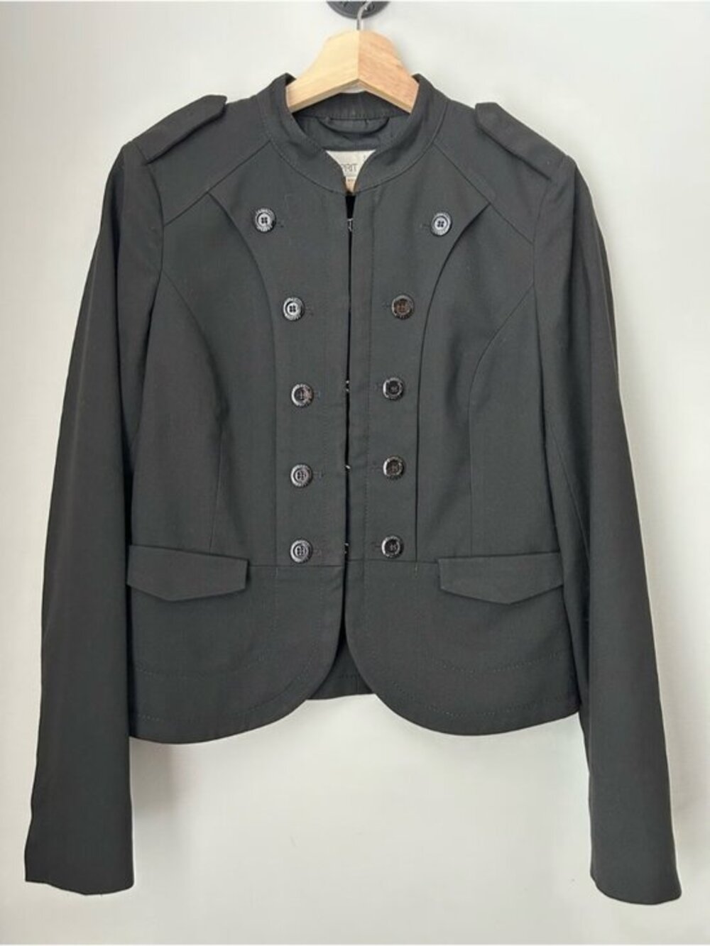 Esprit Military-Style Double-Breasted Blazer Jacket